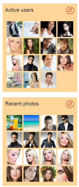 More attractive photos on the homepage